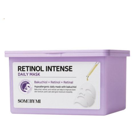 SOME BY MI - RETINOL INTENSE DAILY MASK - Zpevňující pleťová maska s retinolem a peptidy 30 ks