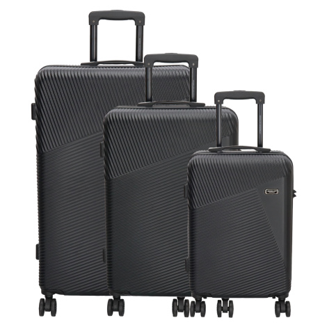 Beagles Originals set 3 cestovních kufrů ABS - černá - 38L, 60L, 92L