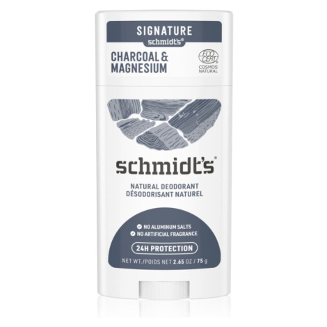 Schmidt's Charcoal + Magnesium přírodní tuhý deodorant 75 g