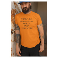 MMO Pánské tričko Kolik piv mohu vypít Barva: Mandarínková oranžová