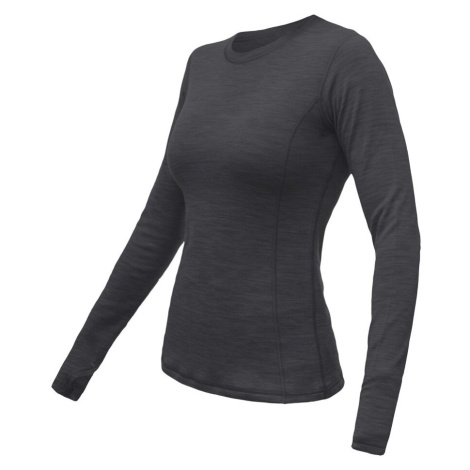 Sensor Merino Bold dámské tričko s dlouhým rukávem anthracite grey
