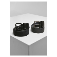 Pásek // Urban classics Stretch Basic Belt 2-Pack black/charcoal