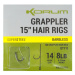 Korum návazec grappler 15” hair rigs barbless 38 cm - velikost háčku 14 průměr 0,23 mm nosnost 8