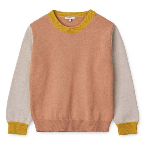 Dětský bavlněný svetr Liewood oranžová barva, lehký