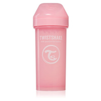 Twistshake Kid Cup Pink dětská láhev 12 m+ 360 ml