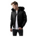 Bunda Urban Classics Hooded Basic Bomber Jacket - black