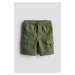 H & M - Cargo shorts - zelená