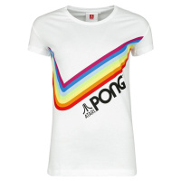Atari Pong - Pride Rainbow Dámské tričko bílá