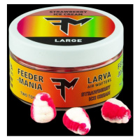 Feedermania twotone larva air wafters large 37 g - strawberry ice cream