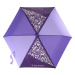 Dětský skládací deštník s magickým efektem, fialový