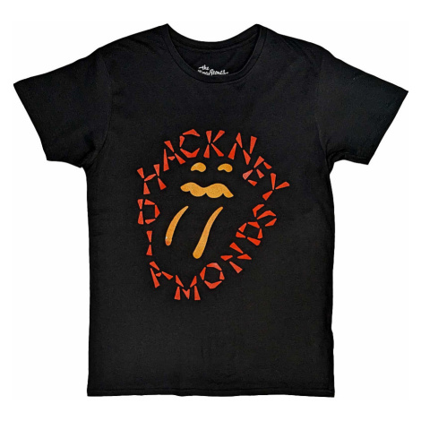 Rolling Stones tričko, Hackney Diamonds Negative Tongue Black, pánské RockOff