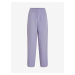 Světle fialové dámské široké kalhoty VILA Kamma