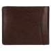 Lagen Pánská kožená peněženka W-28120 tm. hnědá