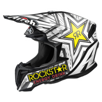 AIROH Twist Rockstar TWRK11 off-road helma černá/bílá