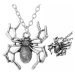 Camerazar Gotický náhrdelník s pavoukem tarantule, retro styl, šperkařský kov bez niklu, 50 cm