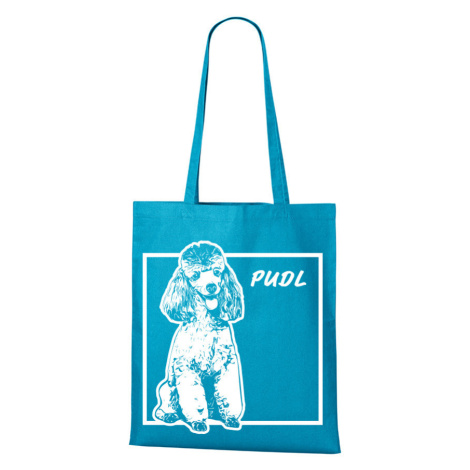 Plátěná nákupní taška s potiskem plemene Pudl - dárek pro milovníky psů BezvaTriko