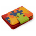 Dámská barevná kožená peněženka s motivem puzzle Kenzie Arwel