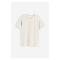 H & M - Bavlněné tričko - béžová