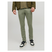 Zelené pánské chino kalhoty Jack & Jones Marco