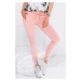 Světle růžové teplákové kalhoty PLR001