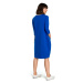 Modré sportovní šaty bavlněné s přední kapsou B083