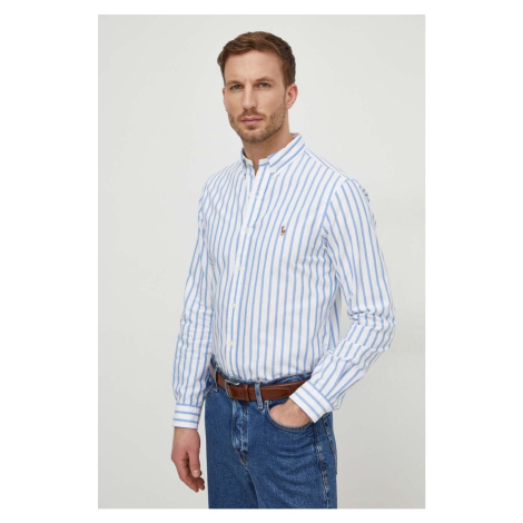 Bavlněná košile Polo Ralph Lauren slim, s límečkem button-down, 710938684