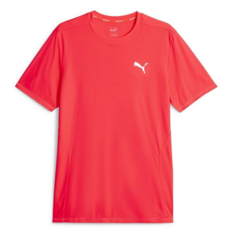 Puma RUN FAVORITE TEE Pánské triko, červená, velikost