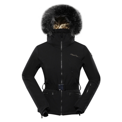 Dámská softshellová lyžařská bunda Alpine Pro DOWELA - černá