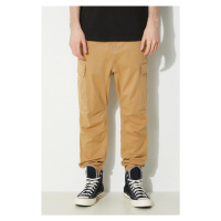 Kalhoty Alpha Industries Airman Pant pánské, hnědá barva, ve střihu cargo, 188201.14