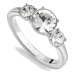 Guess Elegantní ocelový prsten se zirkony JUBR03178JWRH