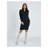 Černé pouzdrové svetrové šaty Guess Gabrielle