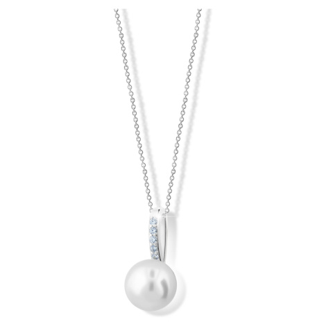 Cutie Jewellery Exkluzivní přívěsek z bílého zlata s pravou perlou a zirkony Z6309-3166-40-10-X-