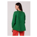 Bewear Dámský klasický svetr Elyamour BK105 smaragdová Zelená