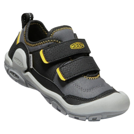 Dětské nízké boty Keen Knotch Hollow DS Children black/keen yellow 31EU