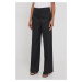 Kalhoty Calvin Klein dámské, černá barva, jednoduché, high waist, K20K206333