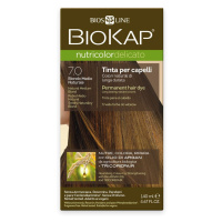 BIOKAP Nutricolor Delicato 7.0 Blond přírodní střední barva na vlasy 140 ml