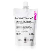 Carbon Theory Charcoal & Tea Tree Oil čisticí pleťový peeling pro problematickou pleť, akné 125 