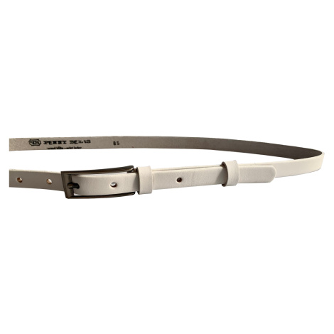 Penny Belts Dámský kožený opasek 15-1-00 White 100 cm
