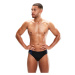 Pánské plavky speedo 7cm tech panel brief black/chroma blue/spritz