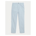 Strečové chino kalhoty normálního střihu Marks & Spencer modrá