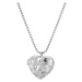 Hot Diamonds Stříbrný srdíčkový náhrdelník s diamantem Memories Heart Locket DP772