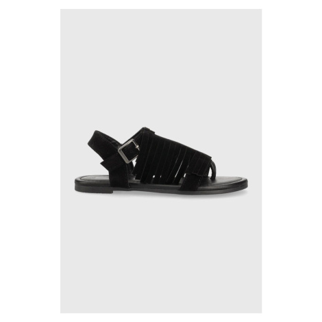 Dětské sandály Sisley černá barva