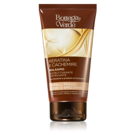 Bottega Verde Keratin & Cashmere obnovující kondicionér pro snadné rozčesání vlasů 150 ml