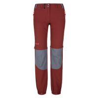Dámské technické outdoorové kalhoty KILPI HOSIO-W tmavě červená