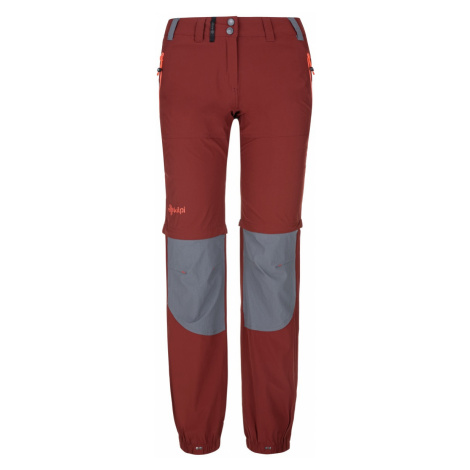 Dámské technické outdoorové kalhoty KILPI HOSIO-W tmavě červená