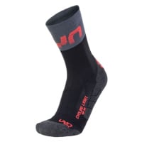 Pánské ponožky UYN CYCLING LIGHT SOCKS - černá/červená /38