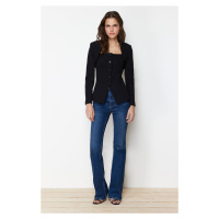 Trendyol Black Bolero Detail Woven Blazer Jacket