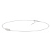 Gaura Pearls Stříbrný náhrdelník Attilia, sladkovodní perly, stříbro 925/1000 MS22508N Bílá 44 c