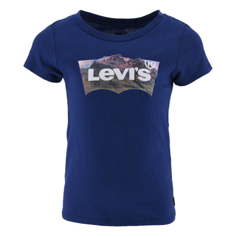 Dětské bavlněné tričko Levi's tmavomodrá barva Levi´s