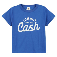 Johnny Cash Kids - Logo detské tricko modrá